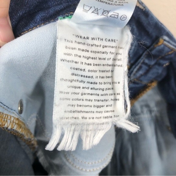 Good American Good Legs Dark Wash Booty Sculpt Skinny Jeans Size 2 - Picture 9 of 9